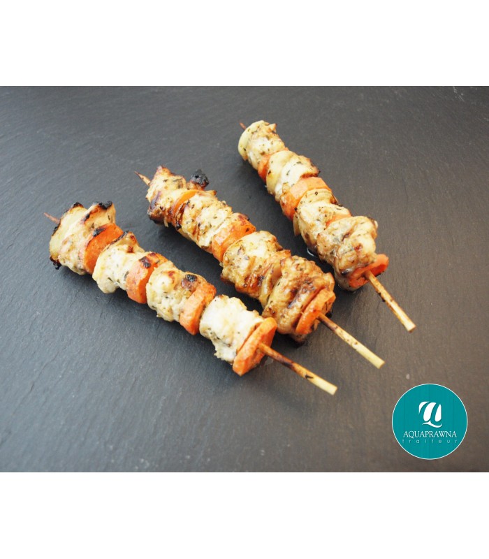 Brochettes de poulet au miel